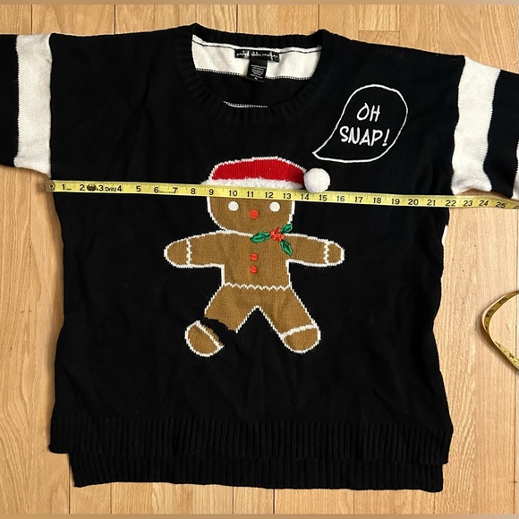 Ugly Christmas Sweater Oh Snap Gingerbread Man Sweater, Women’s Size XL - Picture 4 of 5
